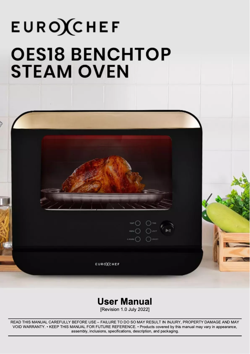 Imagen de la primera página del manual del dispositivo OES18