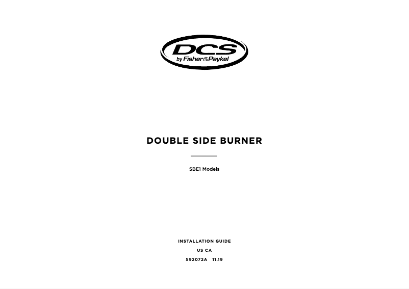 Página 1 del manual Guía de instalación DCS SBE1