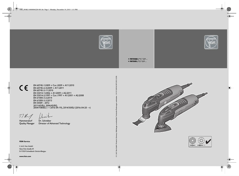 Imagen de la primera página del manual del dispositivo MultiTalent Start FMT250SL