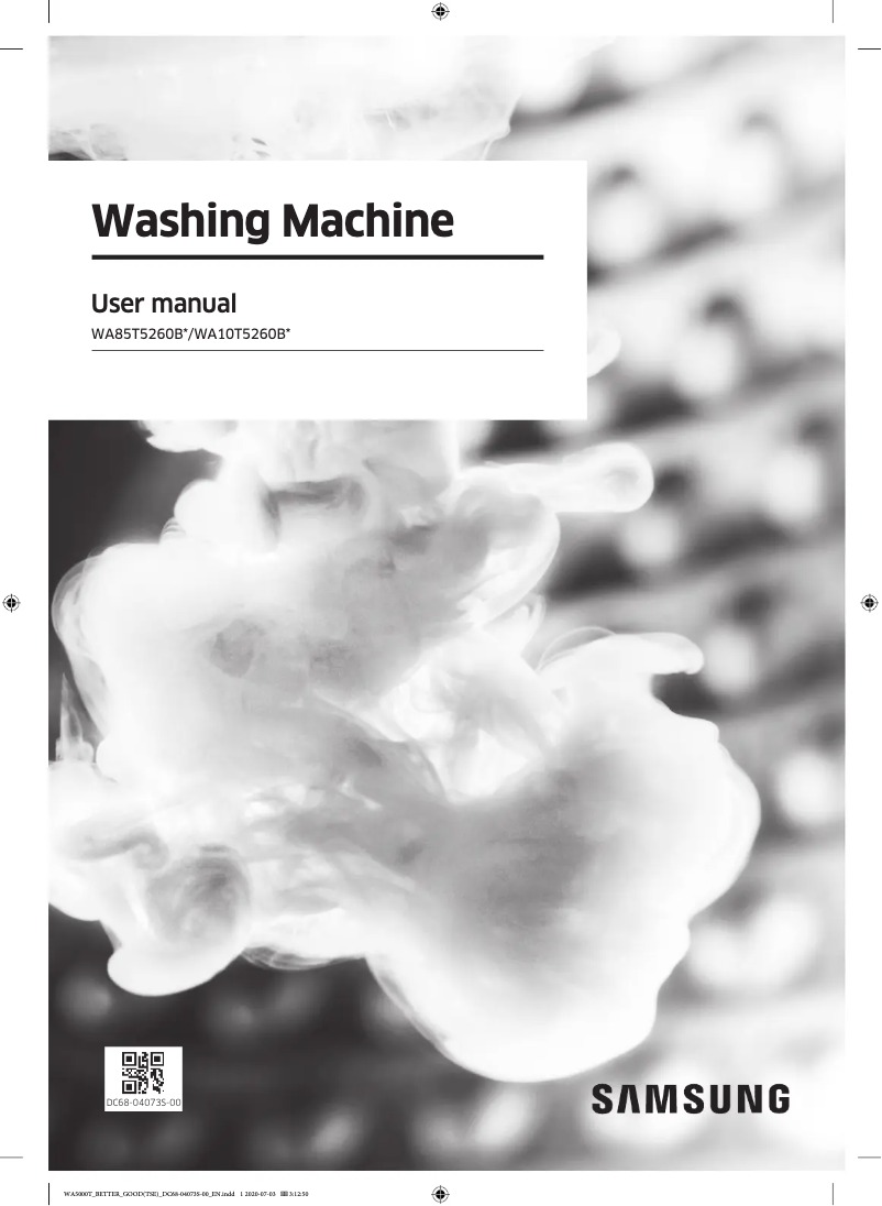 Página 1 del manual Manual de usuario Samsung WA85T5260BW