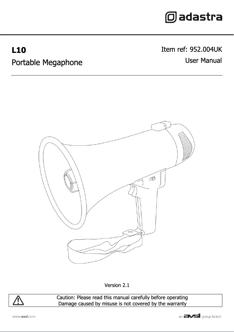 Imagen de la primera página del manual del dispositivo L10