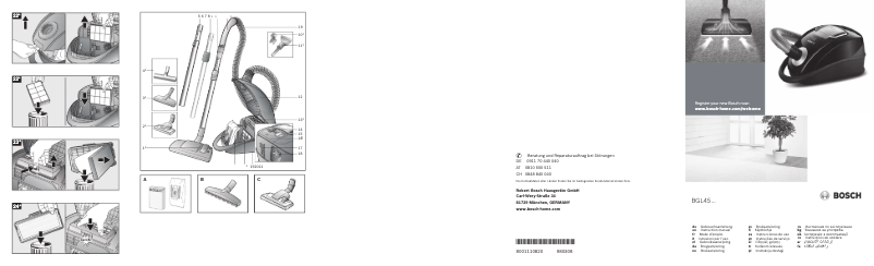 Página 1 del manual Manual de usuario Bosch BGL45500