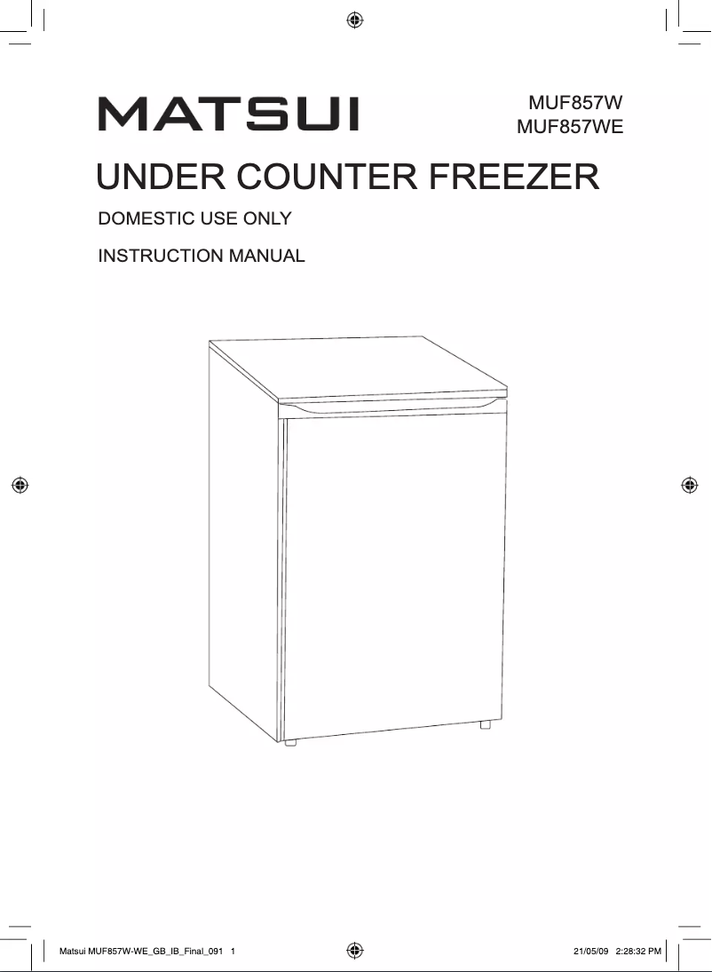 Imagen de la primera página del manual del dispositivo MUF857W