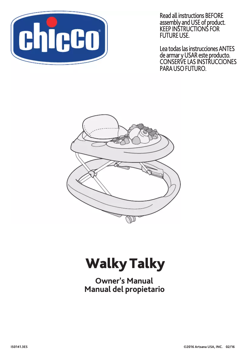 Página 1 del manual Manual de usuario Chicco Walky Talky