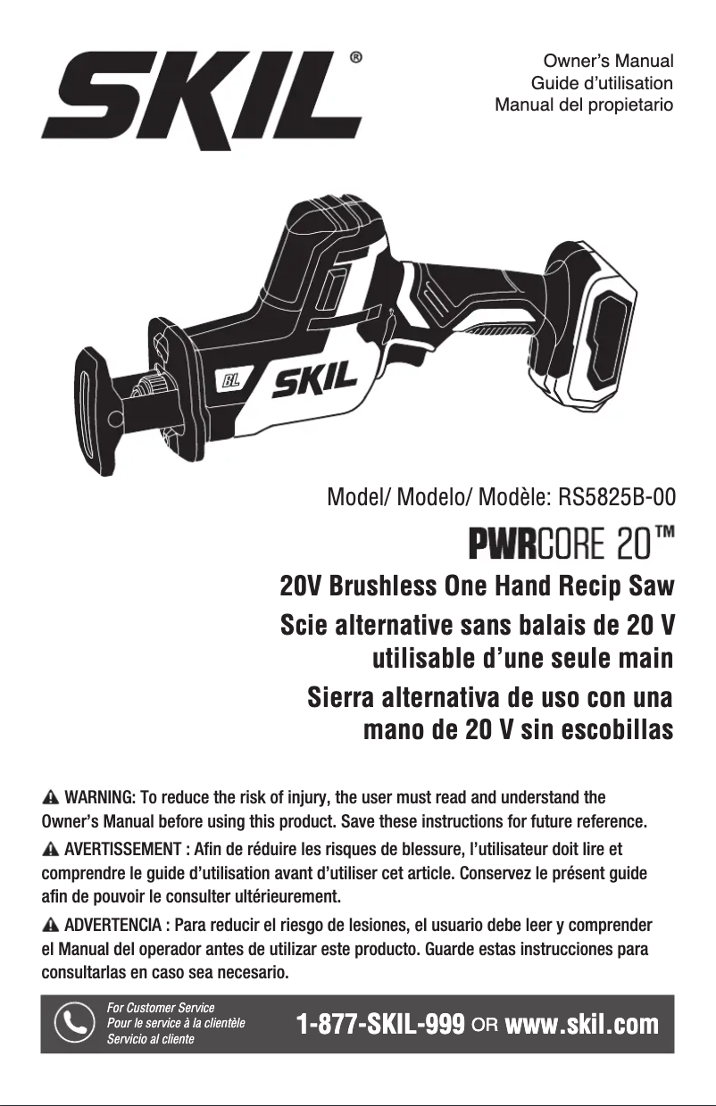 Imagen de la primera página del manual del dispositivo PWR CORE 20