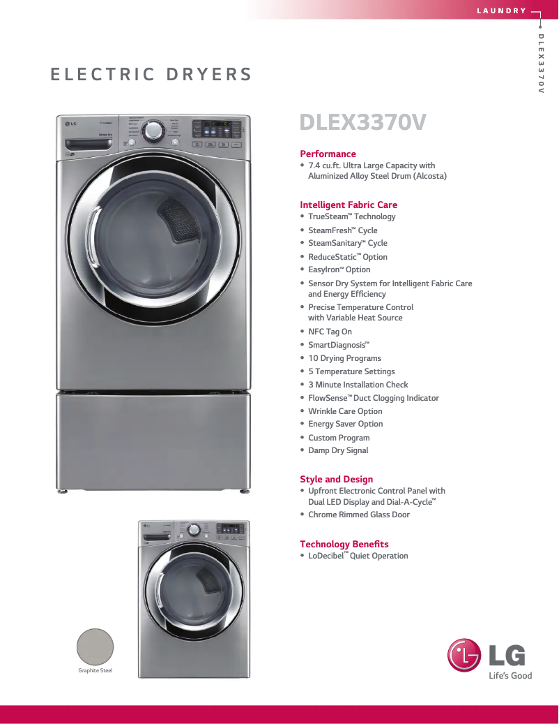 Imagen de la primera página del manual del dispositivo DLEX3370V