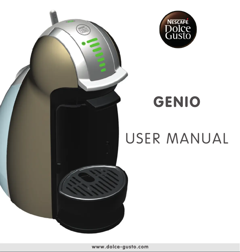 Página 1 del manual Manual de usuario Krups Nescafé Dolce Gusto Genio KP160T