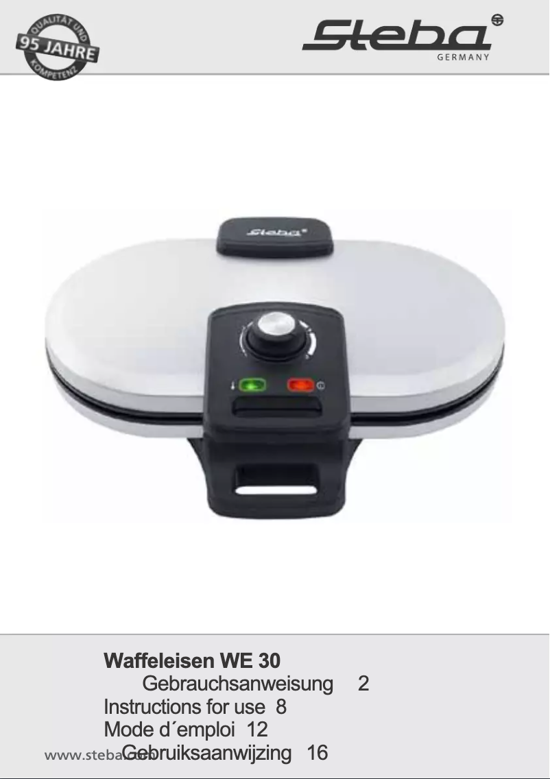 Página 1 del manual Manual de usuario Steba WE30