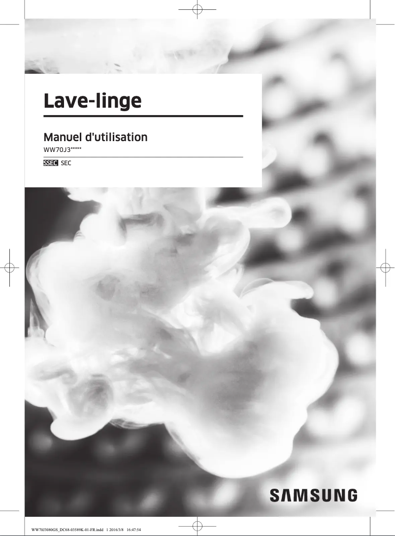 Página 1 del manual Manual de usuario Samsung WW70J3080GS