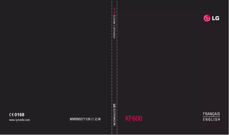 Página 1 del manual Manual de usuario LG KF600