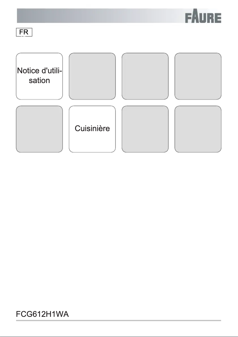 Página nº 1 - Manual de usuario Faure FCG612H1WA