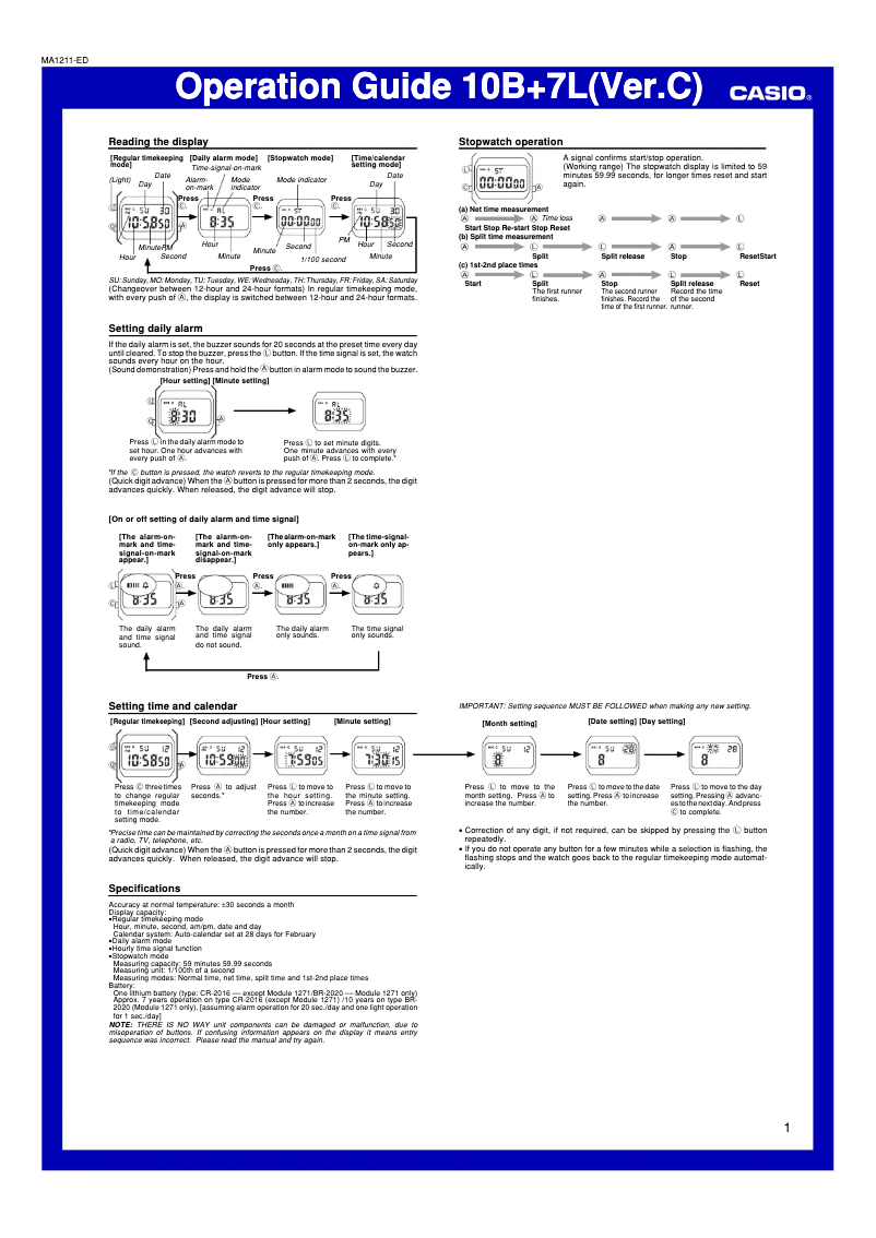 Imagen de la primera página del manual del dispositivo A158WA-1DF