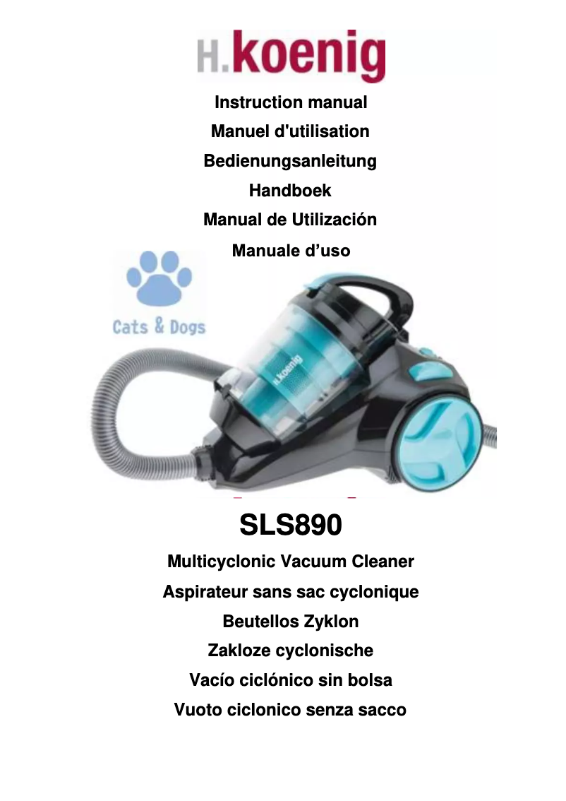 Página 1 del manual Manual de usuario H.Koenig SLS890
