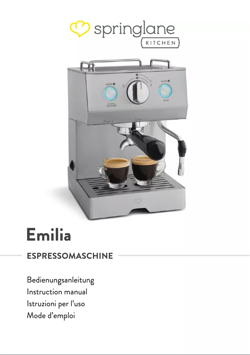 Imagen de la primera página del manual del dispositivo Emilia