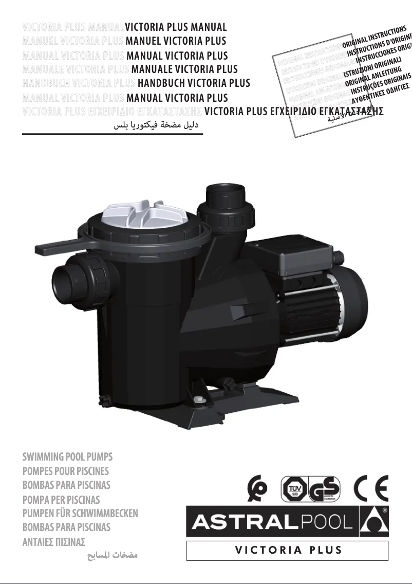 Imagen de la primera página del manual del dispositivo Victoria Plus