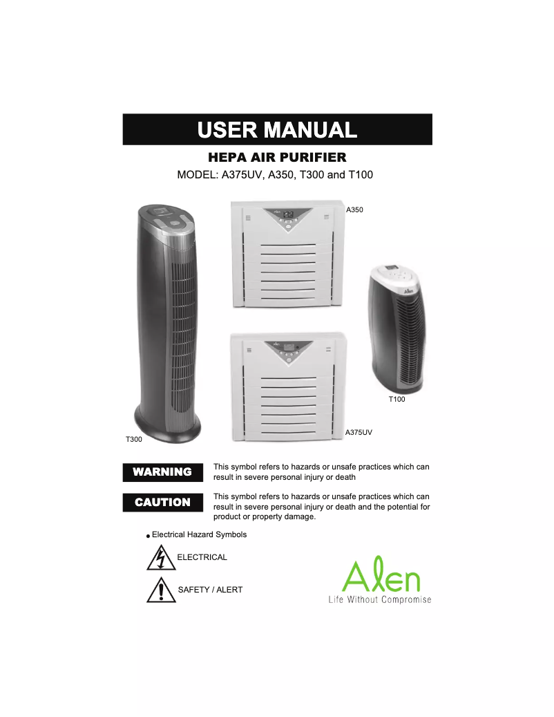 Imagen de la primera página del manual del dispositivo T100