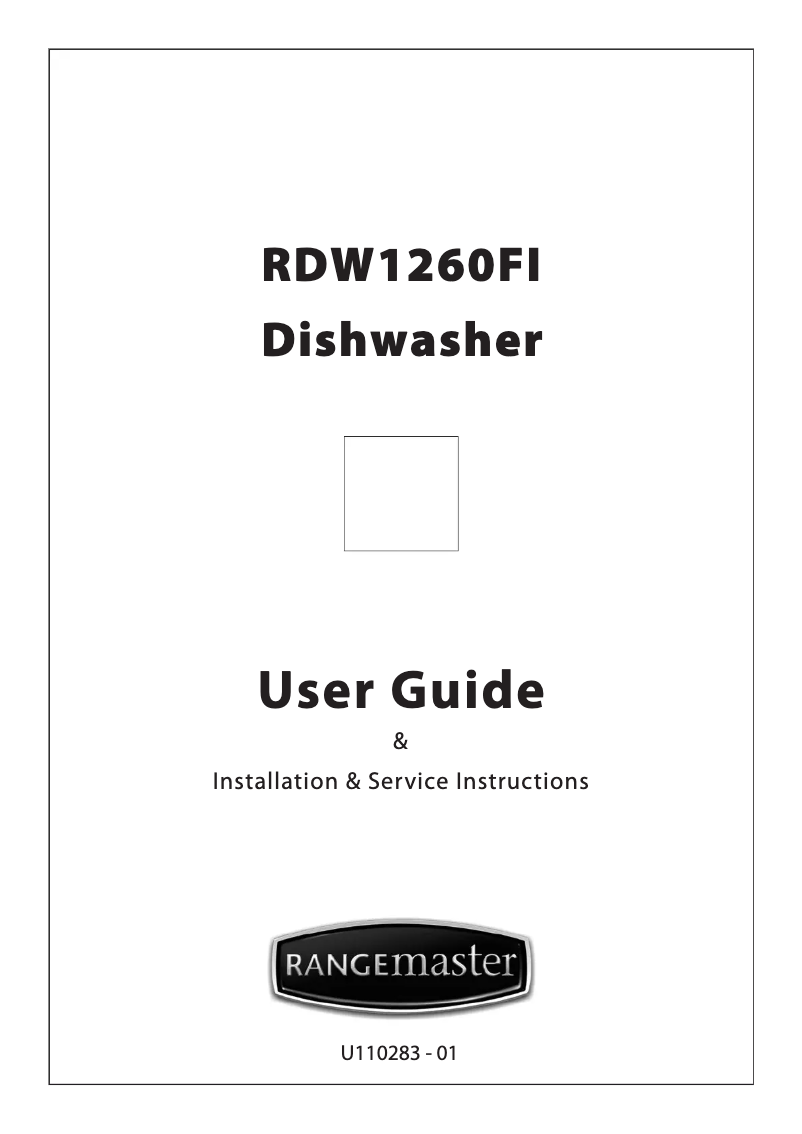 Página 1 del manual Manual de usuario Rangemaster RDW1260FI