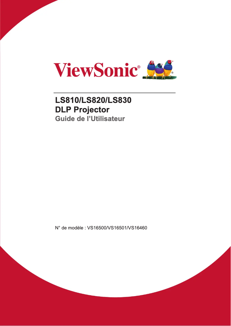 Página 1 del manual Manual de usuario Viewsonic LS830