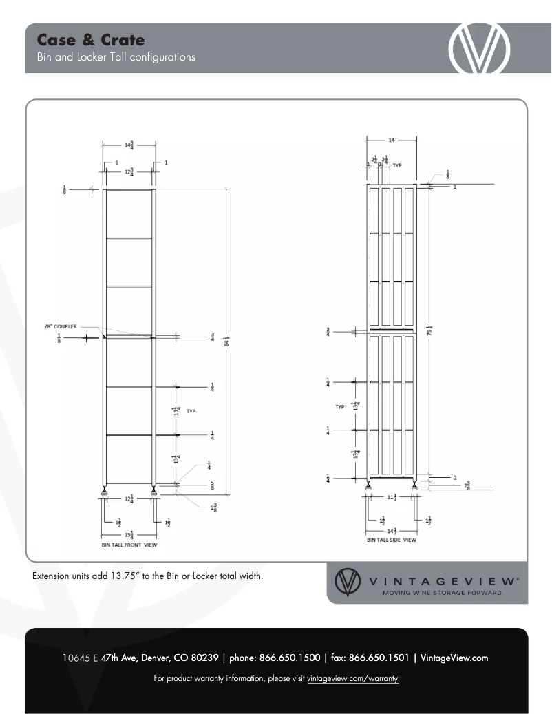 Página 1 del manual Manual de usuario VintageView CC-LOCKER-T3-K
