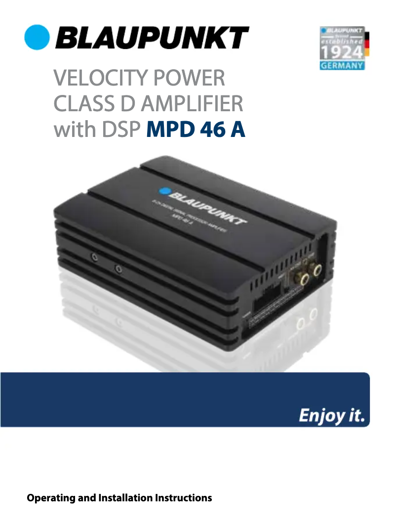 Imagen de la primera página del manual del dispositivo MPD 46A