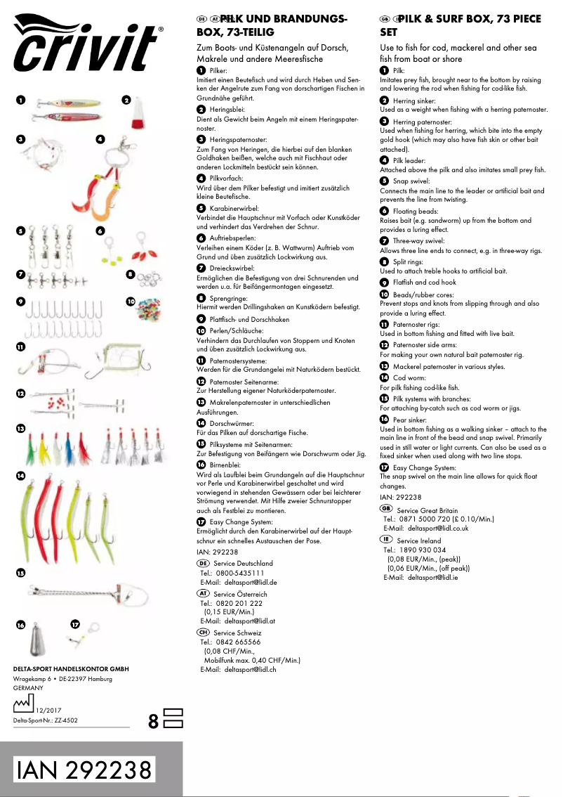 Página nº 1 - Manual de usuario Crivit IAN 292238