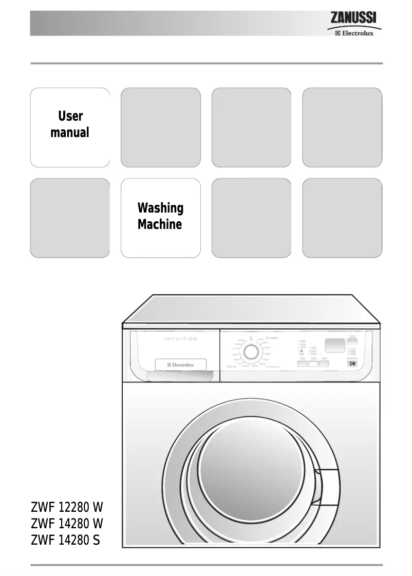 Página nº 1 - Manual de usuario Zanussi-Electrolux ZWF 14280 S