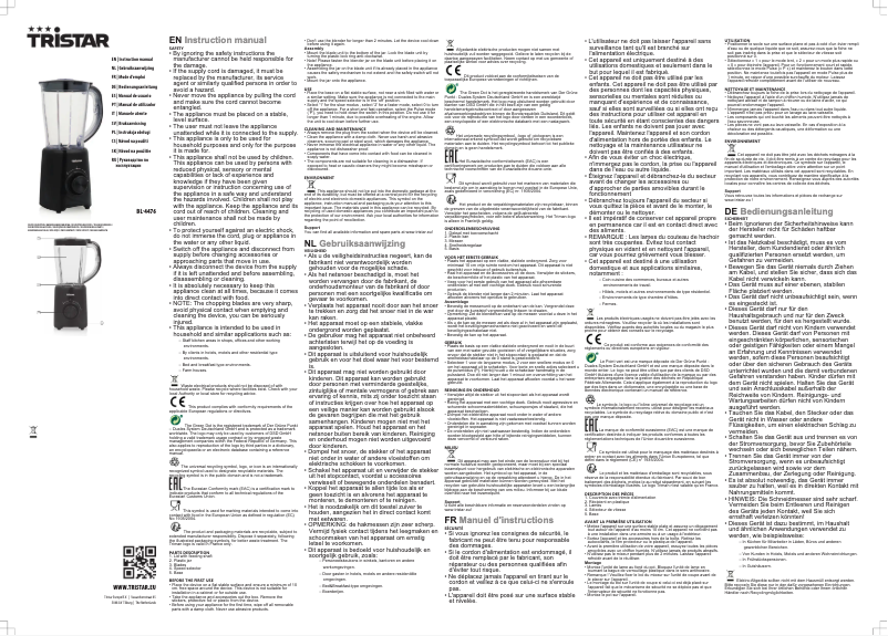 Imagen de la primera página del manual del dispositivo BL-4476