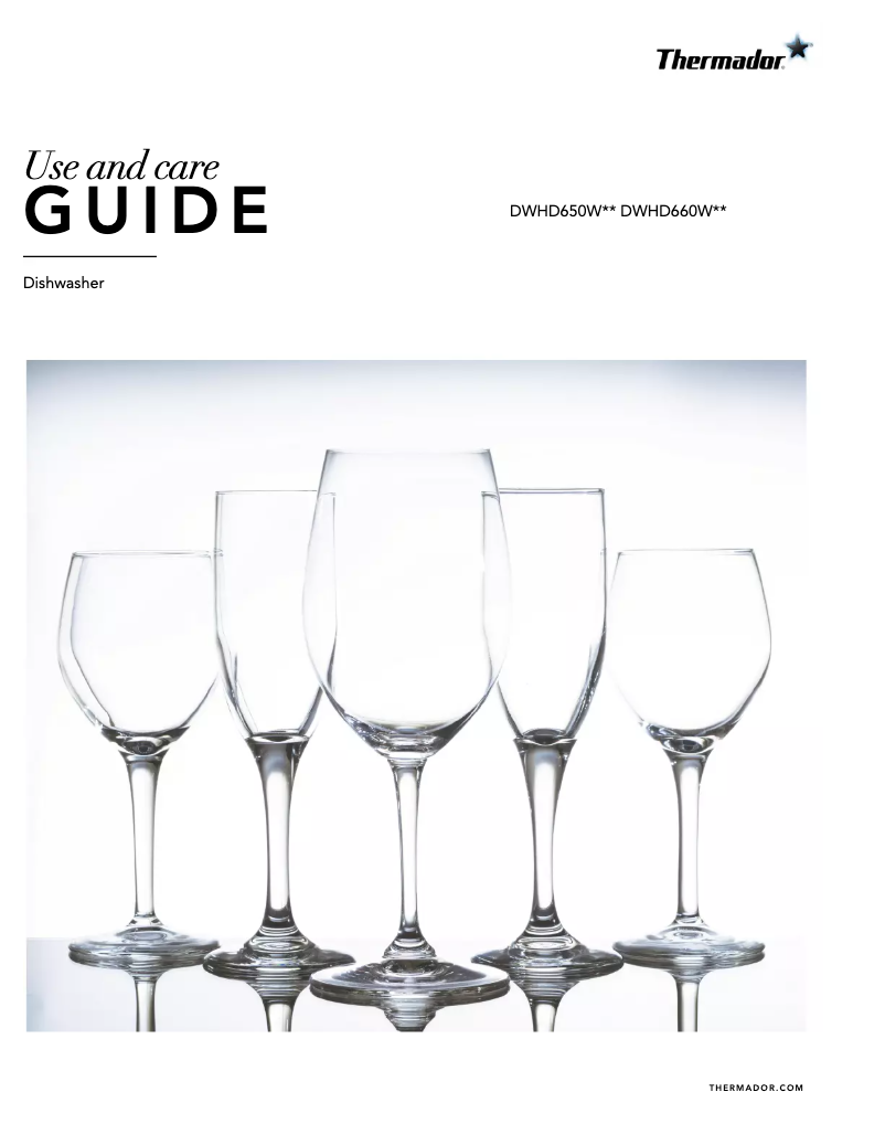 Página 1 del manual Manual de usuario Thermador DWHD650WPR