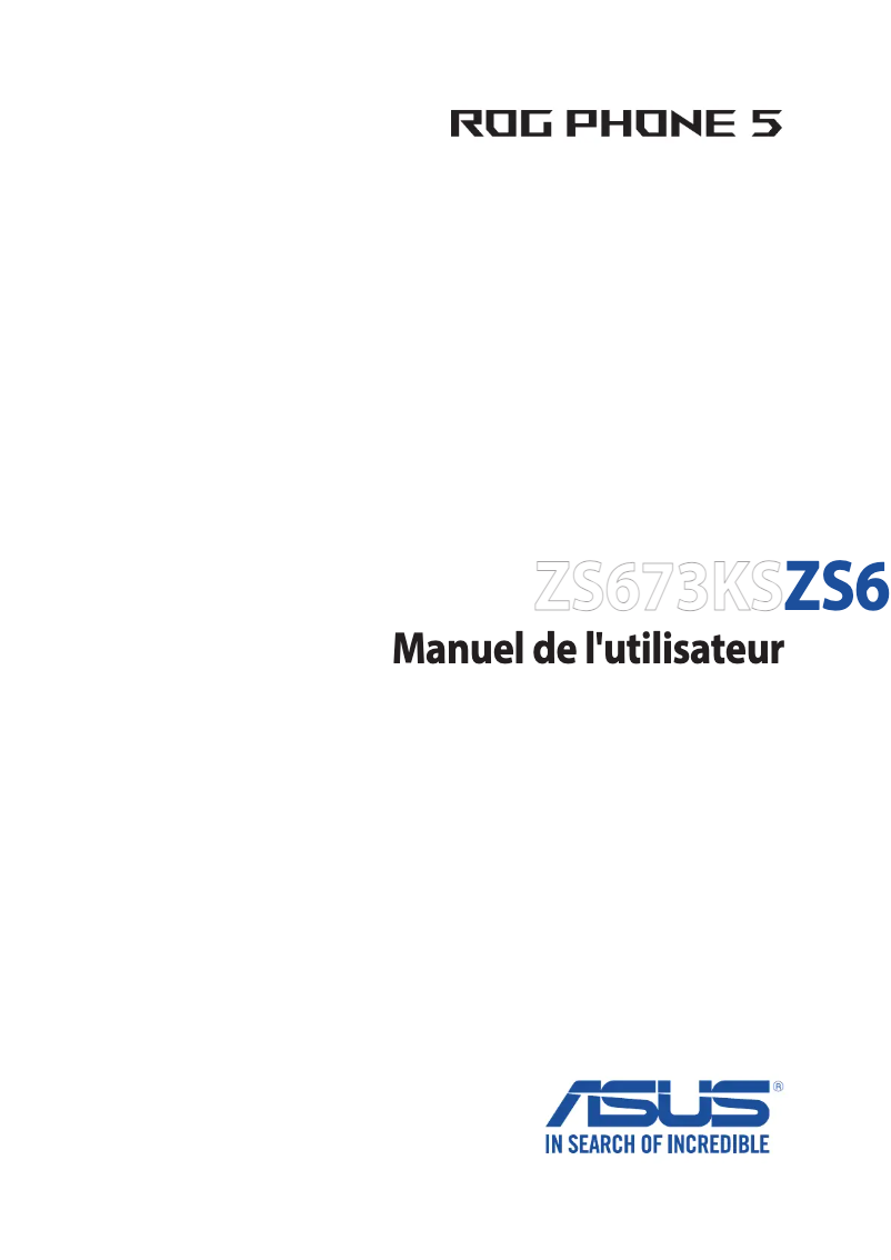 Página 1 del manual Manual de usuario Asus ROG Phone 5