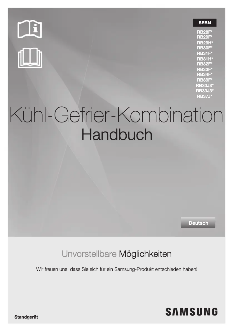 Página 1 del manual Manual de usuario Samsung RB29FSRNDSA/EG