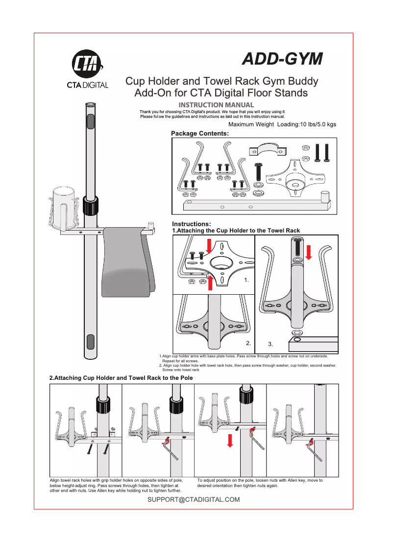 Imagen de la primera página del manual del dispositivo ADD-GYM