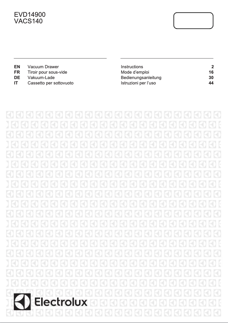 Imagen de la primera página del manual del dispositivo VAC140PL