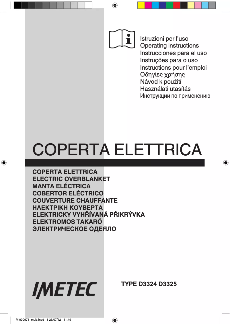 Página 1 del manual Manual de usuario Imetec 6901