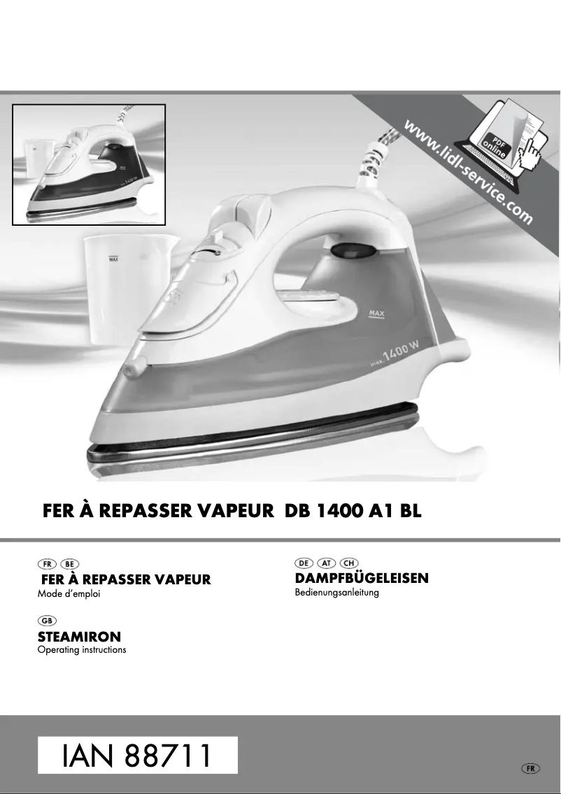 Página 1 del manual Manual de usuario SilverCrest DB 1400 A1 BL