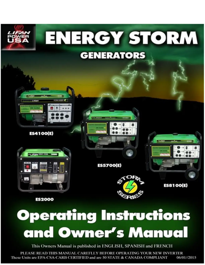 Imagen de la primera página del manual del dispositivo Energy Storm 2000