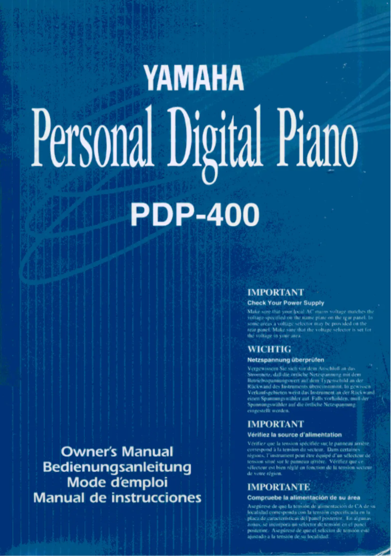 Imagen de la primera página del manual del dispositivo PDP-400