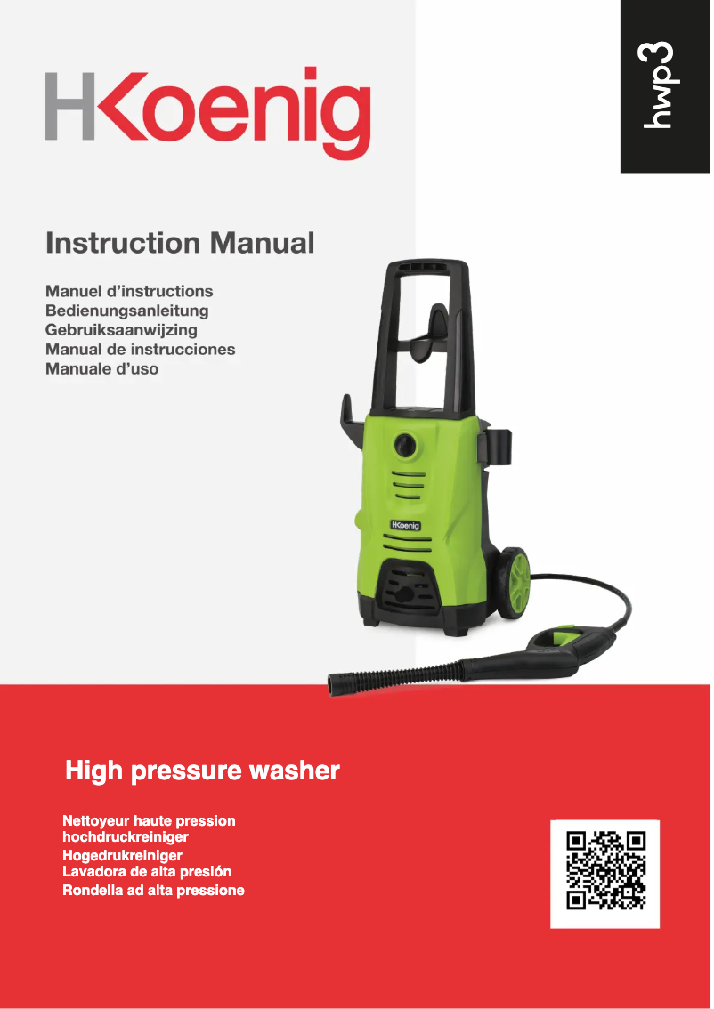 Página 1 del manual Manual de usuario H.Koenig HWP3