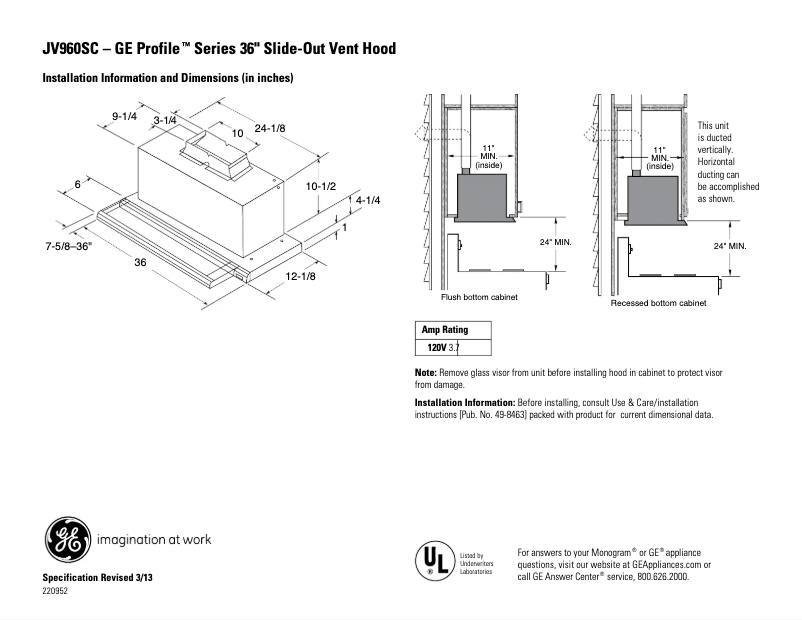 Imagen de la primera página del manual del dispositivo JV960SCBR