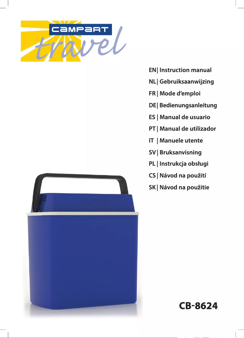 Imagen de la primera página del manual del dispositivo CB-8624