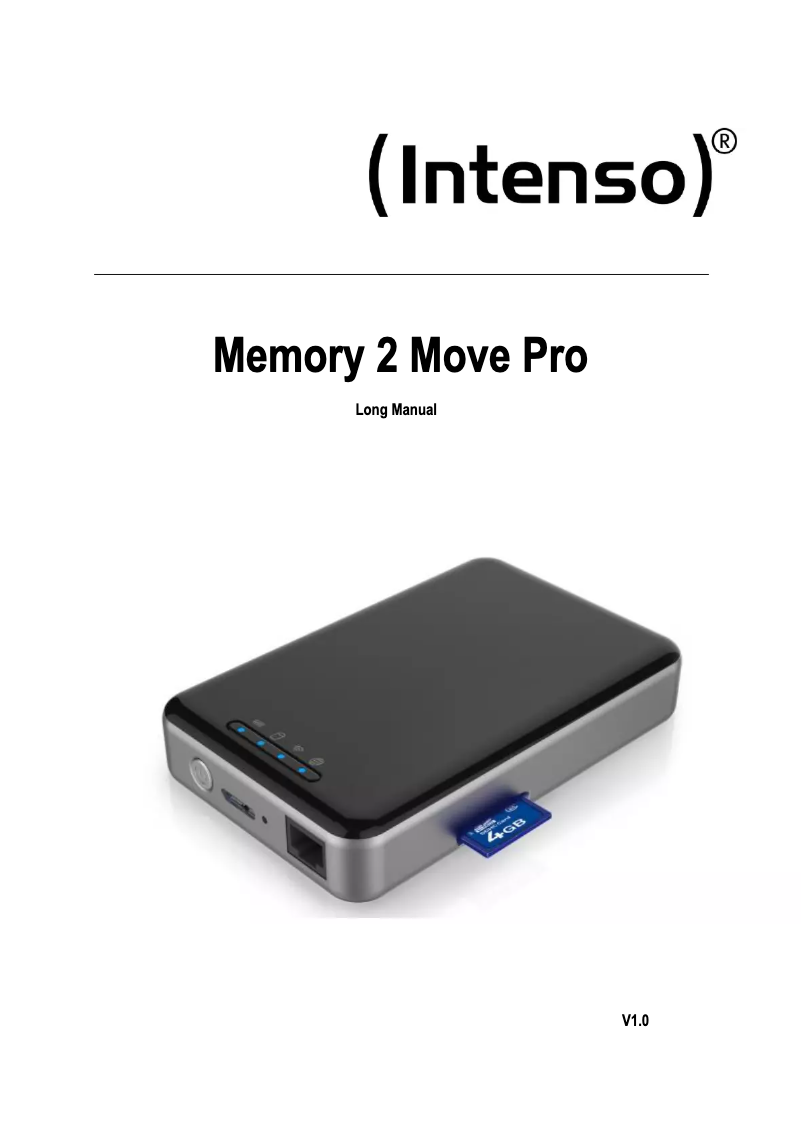 Imagen de la primera página del manual del dispositivo 2.5 Memory 2 Move Pro