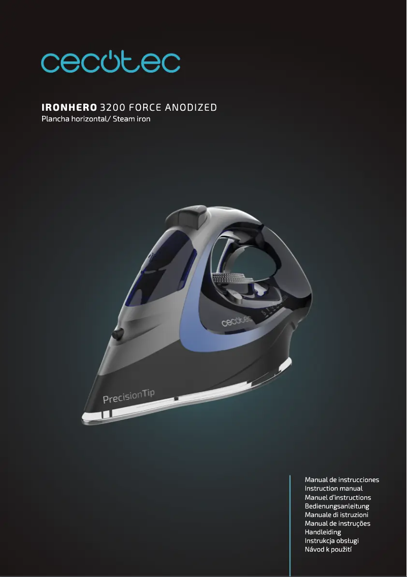 Imagen de la primera página del manual del dispositivo IronHero 3200 Force Anodized