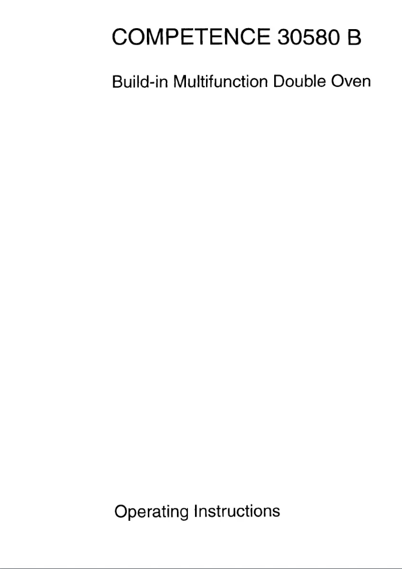 Imagen de la primera página del manual del dispositivo Competence 30580 B D