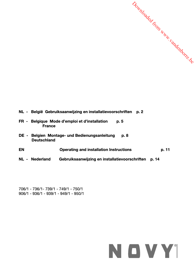 Imagen de la primera página del manual del dispositivo D 949
