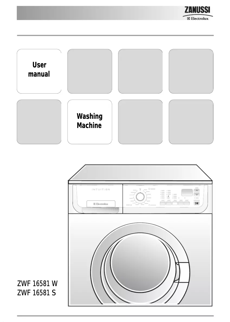 Página 1 del manual Manual de usuario Zanussi-Electrolux ZWF 16581 S