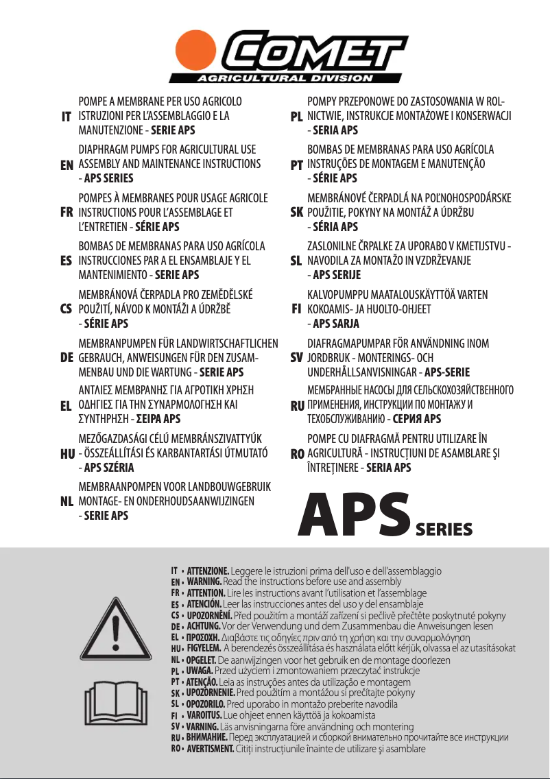 Imagen de la primera página del manual del dispositivo APS 145