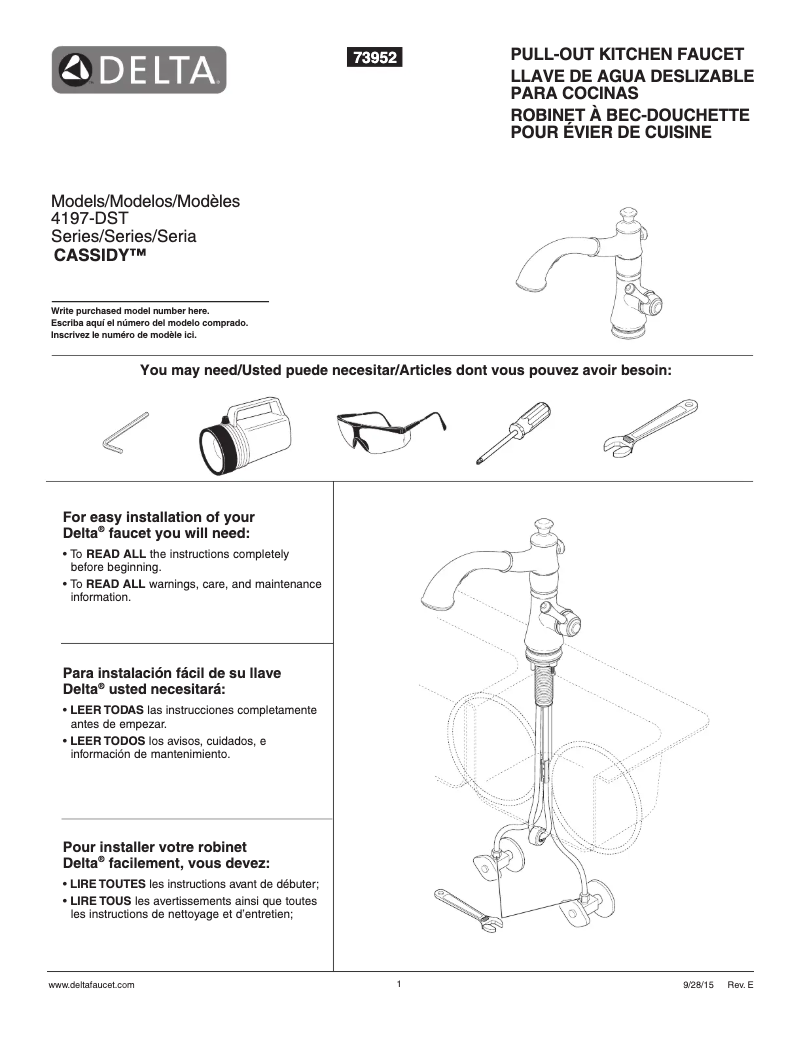 Imagen de la primera página del manual del dispositivo 4197-DST