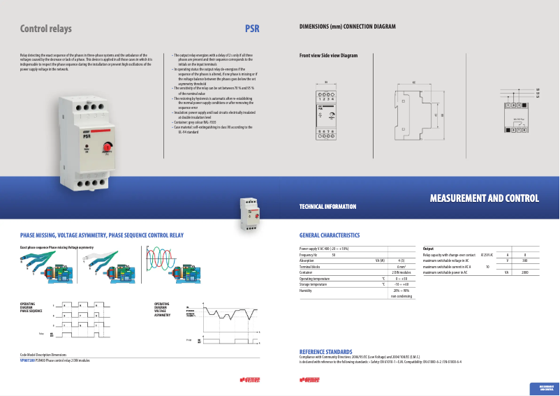 Página nº 1 - Ficha técnica Vemer PSR400