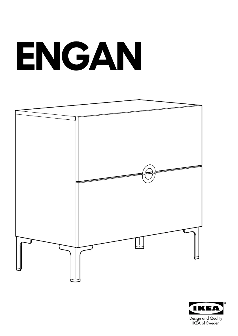 Página 1 del manual Manual de usuario Ikea ENGAN (2 drawers)