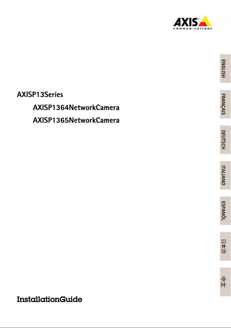 Imagen de la primera página del manual del dispositivo P1364