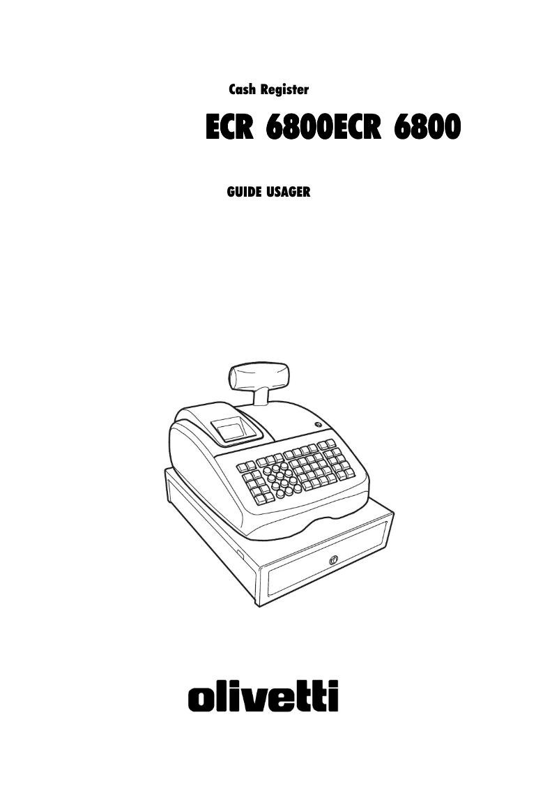 Página nº 1 - Manual de usuario Olivetti ECR 6800